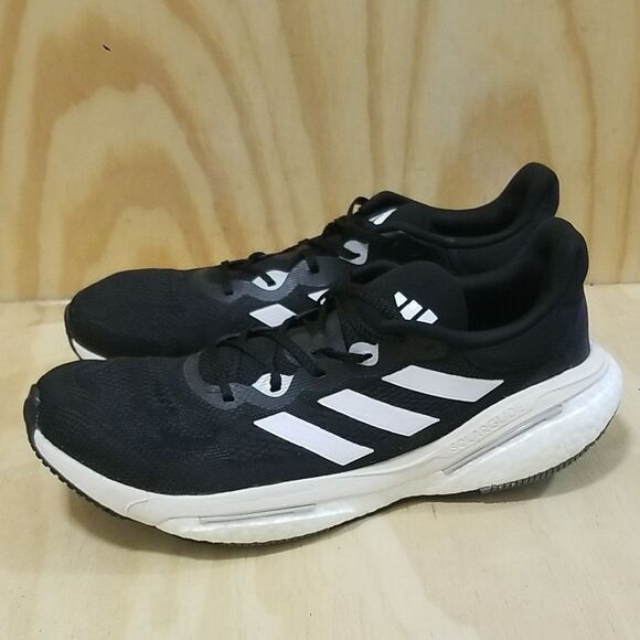 Adidas Solarglide 6 Running Shoe6 Black Mens Size 14 - Picture 1 of 9